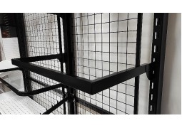 Дуга в рейку з квадратного профилю (чорна 9995) - 100 см